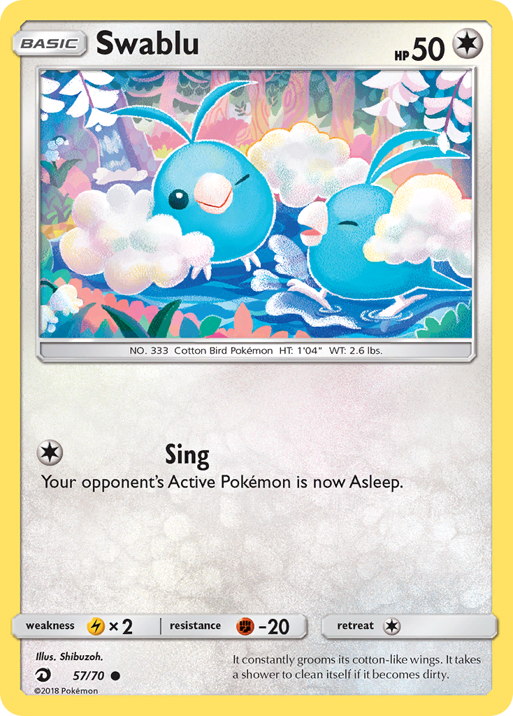 Swablu (57/70) [Sun & Moon: Dragon Majesty] | Clutch Gaming