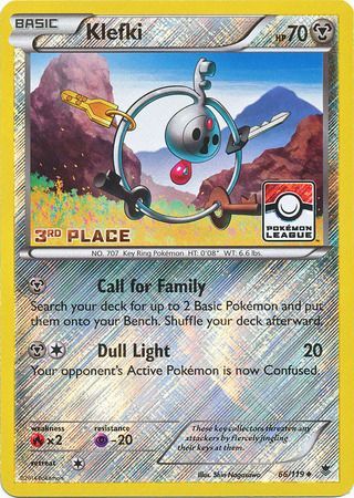 Klefki (66/119) (League Promo 3rd Place) [XY: Phantom Forces] | Clutch Gaming