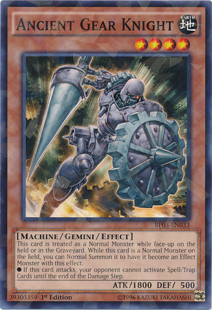 Ancient Gear Knight [BP03-EN033] Shatterfoil Rare | Clutch Gaming