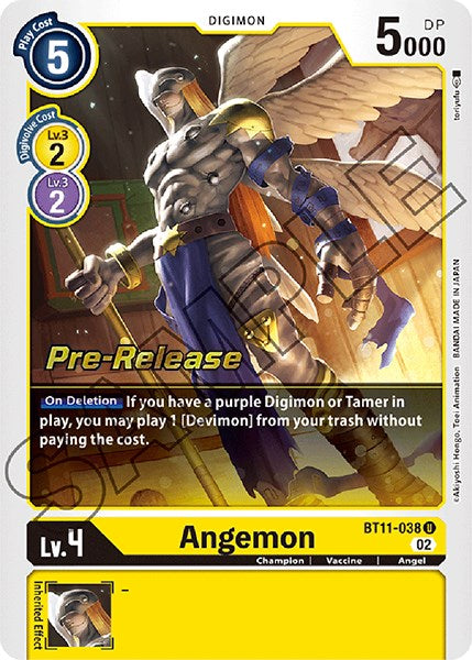 Angemon [BT11-038] [Dimensional Phase Pre-Release Promos] | Clutch Gaming