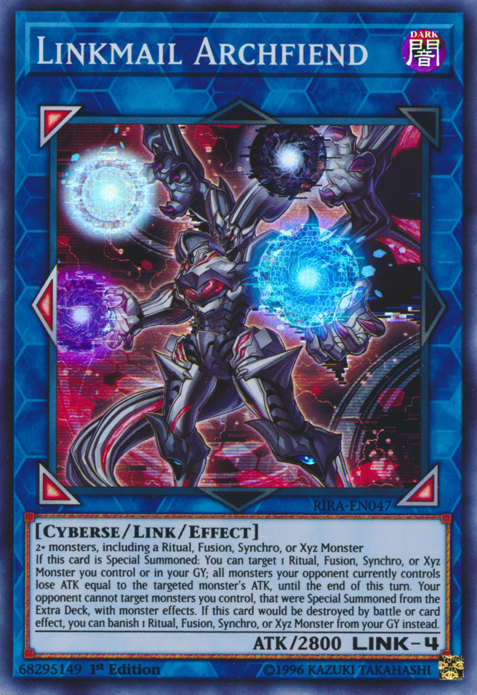 Linkmail Archfiend [RIRA-EN047] Super Rare | Clutch Gaming