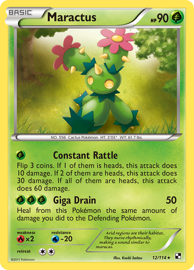 Maractus (12/114) [Black & White: Base Set] | Clutch Gaming