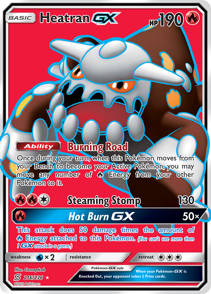 Heatran GX (216/236) [Sun & Moon: Unified Minds] | Clutch Gaming