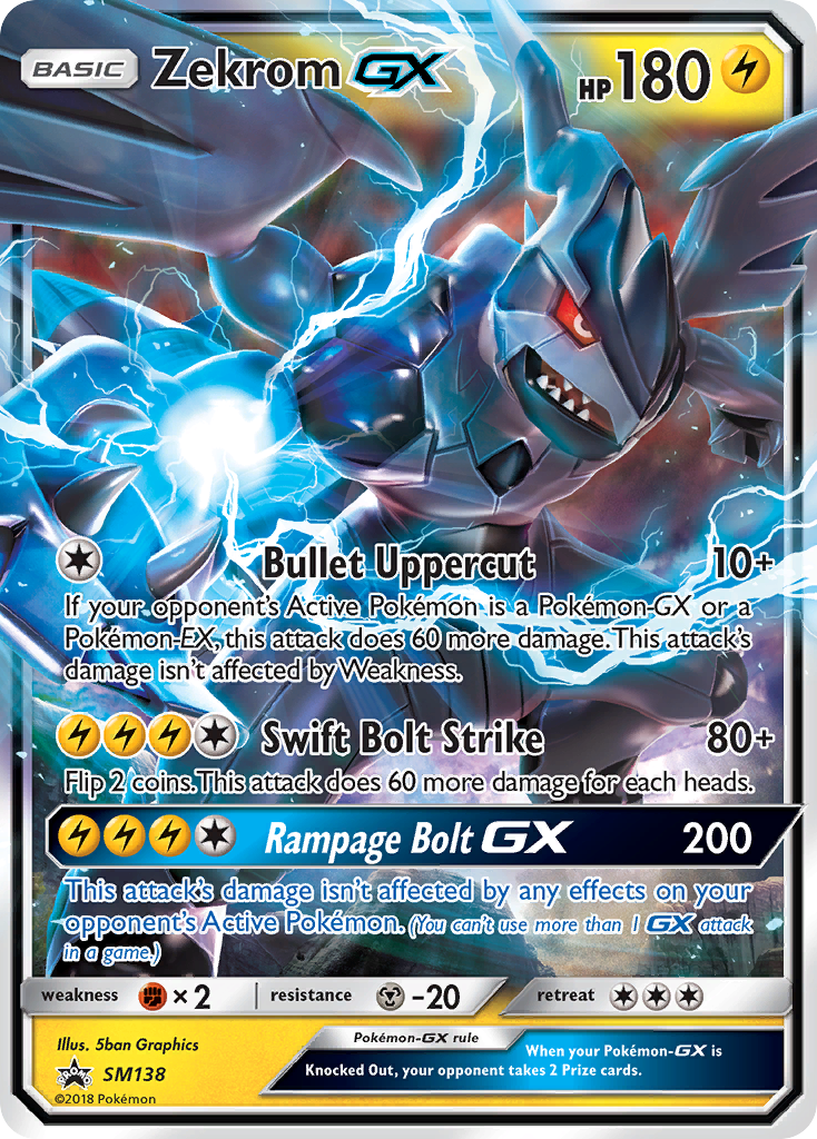 Zekrom GX (SM138) [Sun & Moon: Black Star Promos] | Clutch Gaming