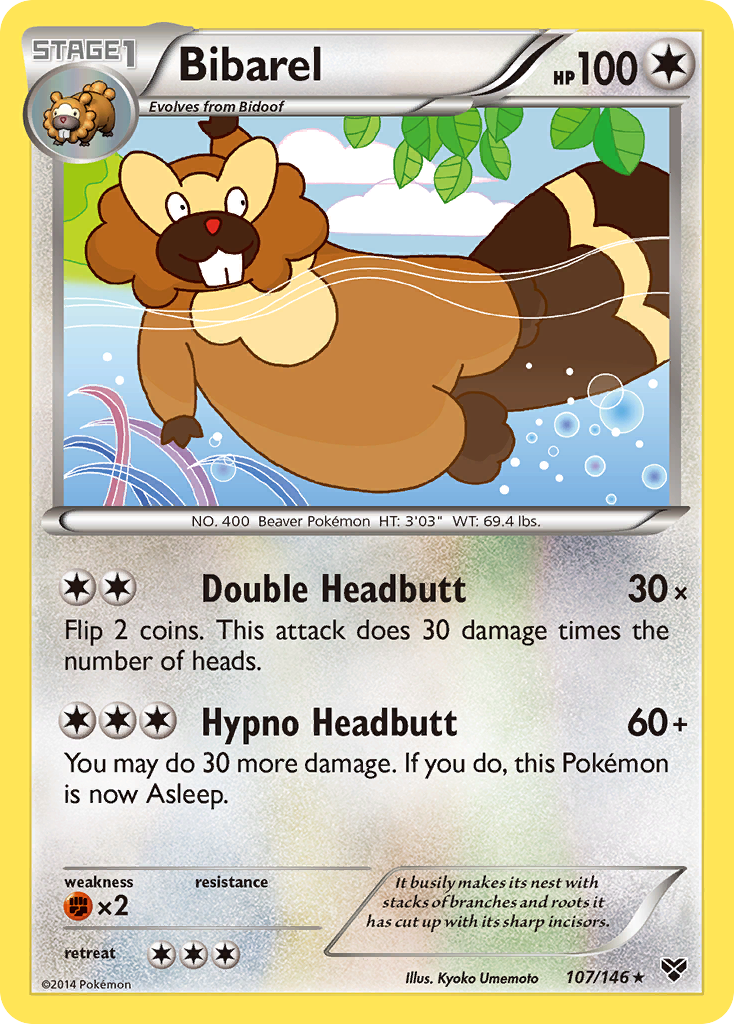 Bibarel (107/146) [XY: Base Set] | Clutch Gaming