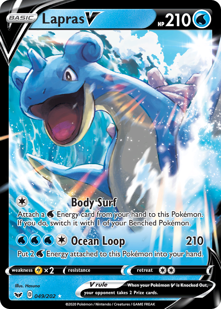 Lapras V (049/202) [Sword & Shield: Base Set] | Clutch Gaming