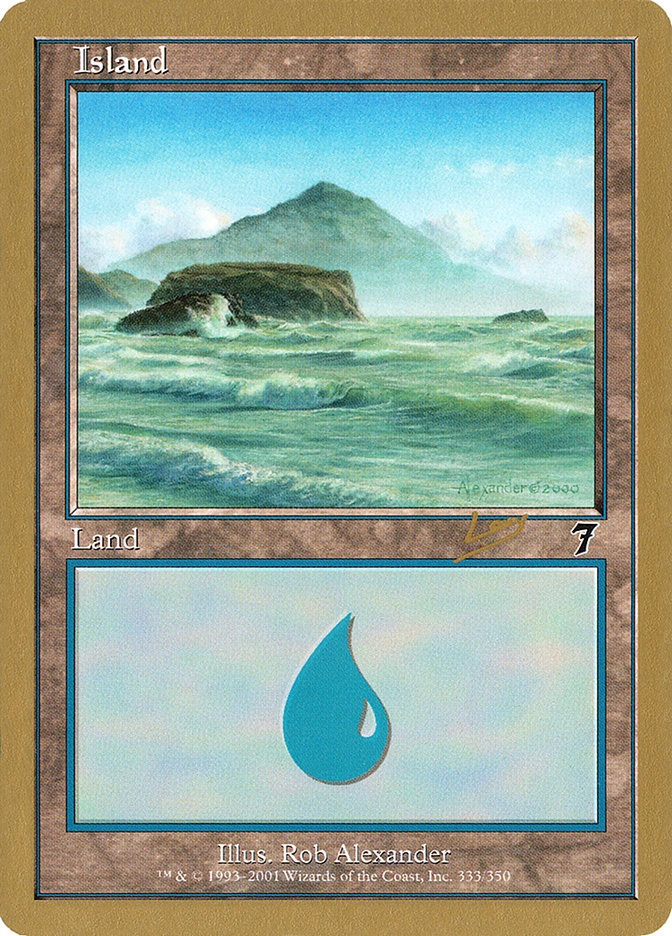 Island (333) (Raphael Levy) [World Championship Decks 2002] | Clutch Gaming