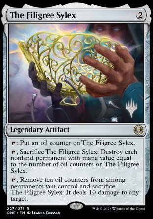 The Filigree Sylex (Promo Pack) [Phyrexia: All Will Be One Promos] | Clutch Gaming