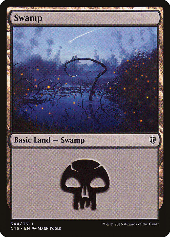 Swamp (344) [Commander 2016] | Clutch Gaming