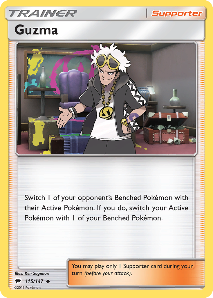 Guzma (115/147) [Sun & Moon: Burning Shadows] | Clutch Gaming