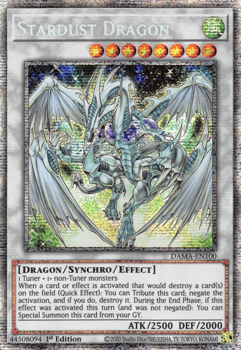 Stardust Dragon [DAMA-EN100] Starlight Rare | Clutch Gaming