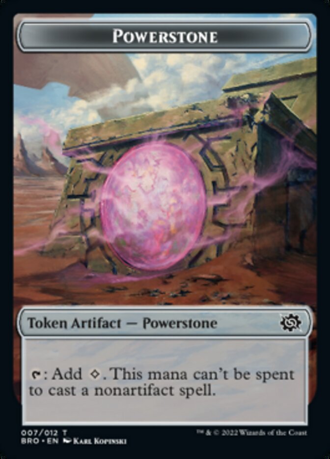 Powerstone // Elemental Double-Sided Token [The Brothers' War Tokens] | Clutch Gaming