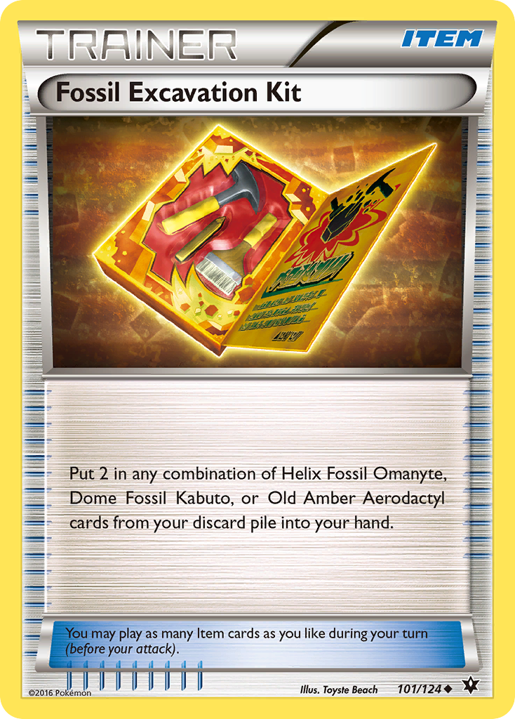 Fossil Excavation Kit (101/124) [XY: Fates Collide] | Clutch Gaming