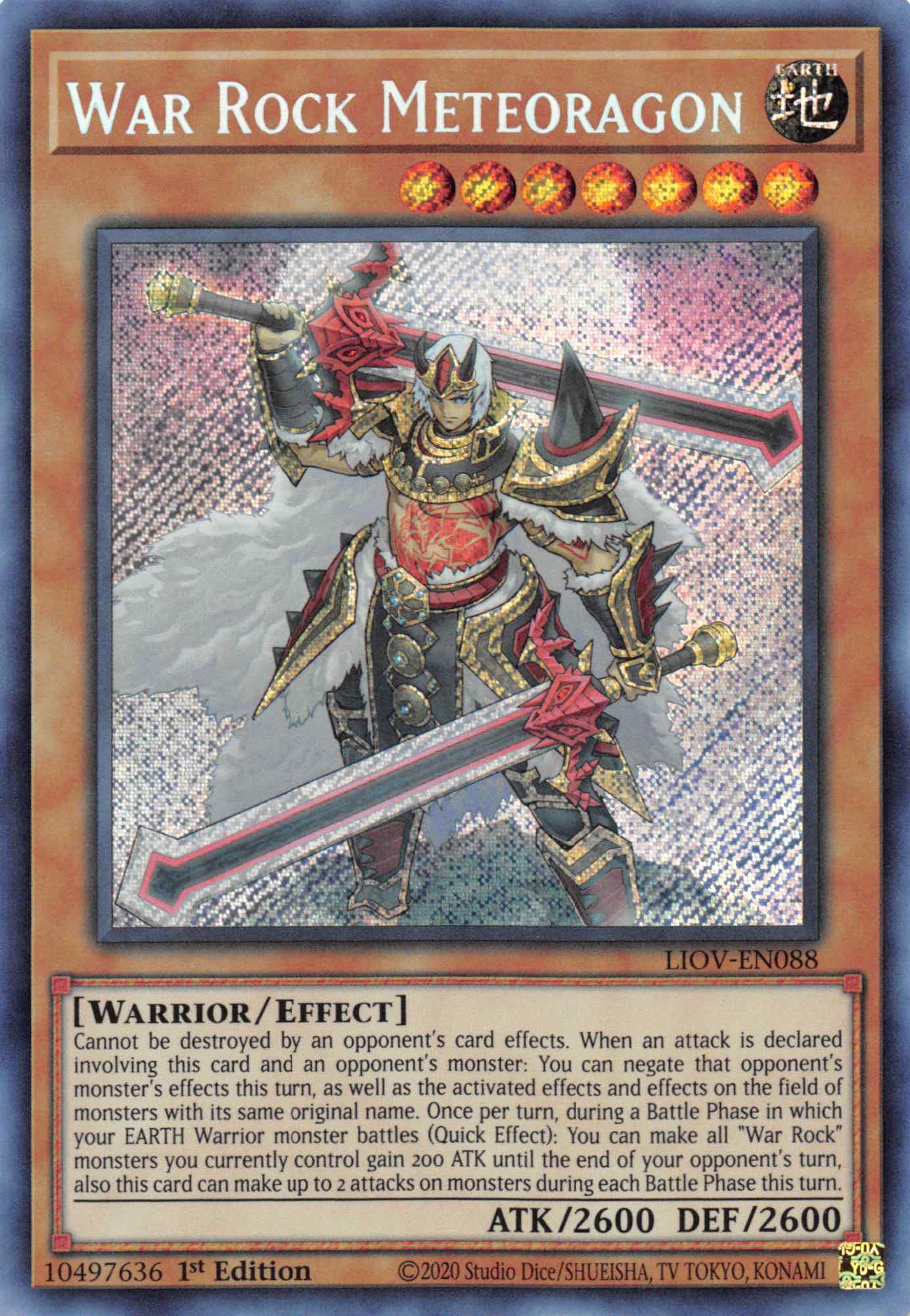 War Rock Meteoragon [LIOV-EN088] Secret Rare | Clutch Gaming