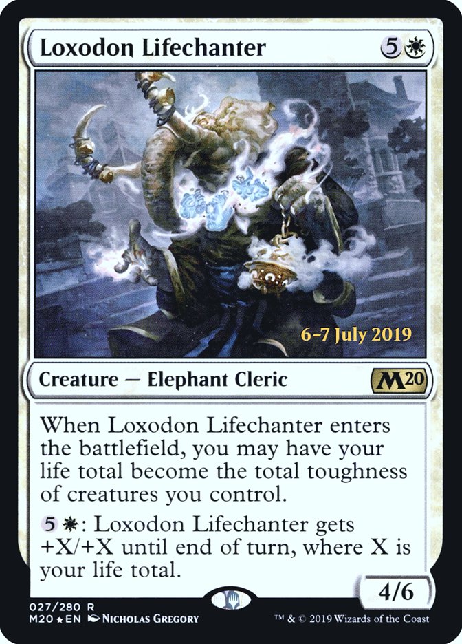 Loxodon Lifechanter [Core Set 2020 Prerelease Promos] | Clutch Gaming