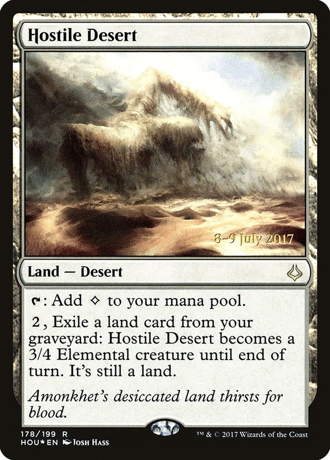 Hostile Desert [Hour of Devastation Prerelease Promos] | Clutch Gaming