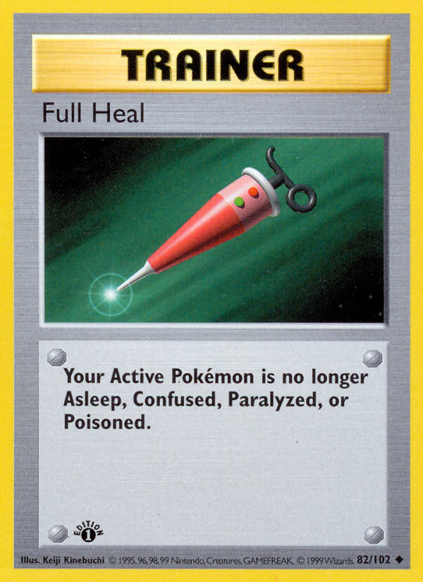 Full Heal (82/102) (Shadowless) [Base Set 1st Edition] | Clutch Gaming