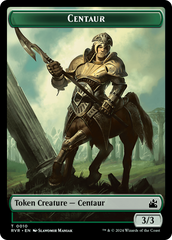 Bird // Centaur Double-Sided Token [Ravnica Remastered Tokens] | Clutch Gaming