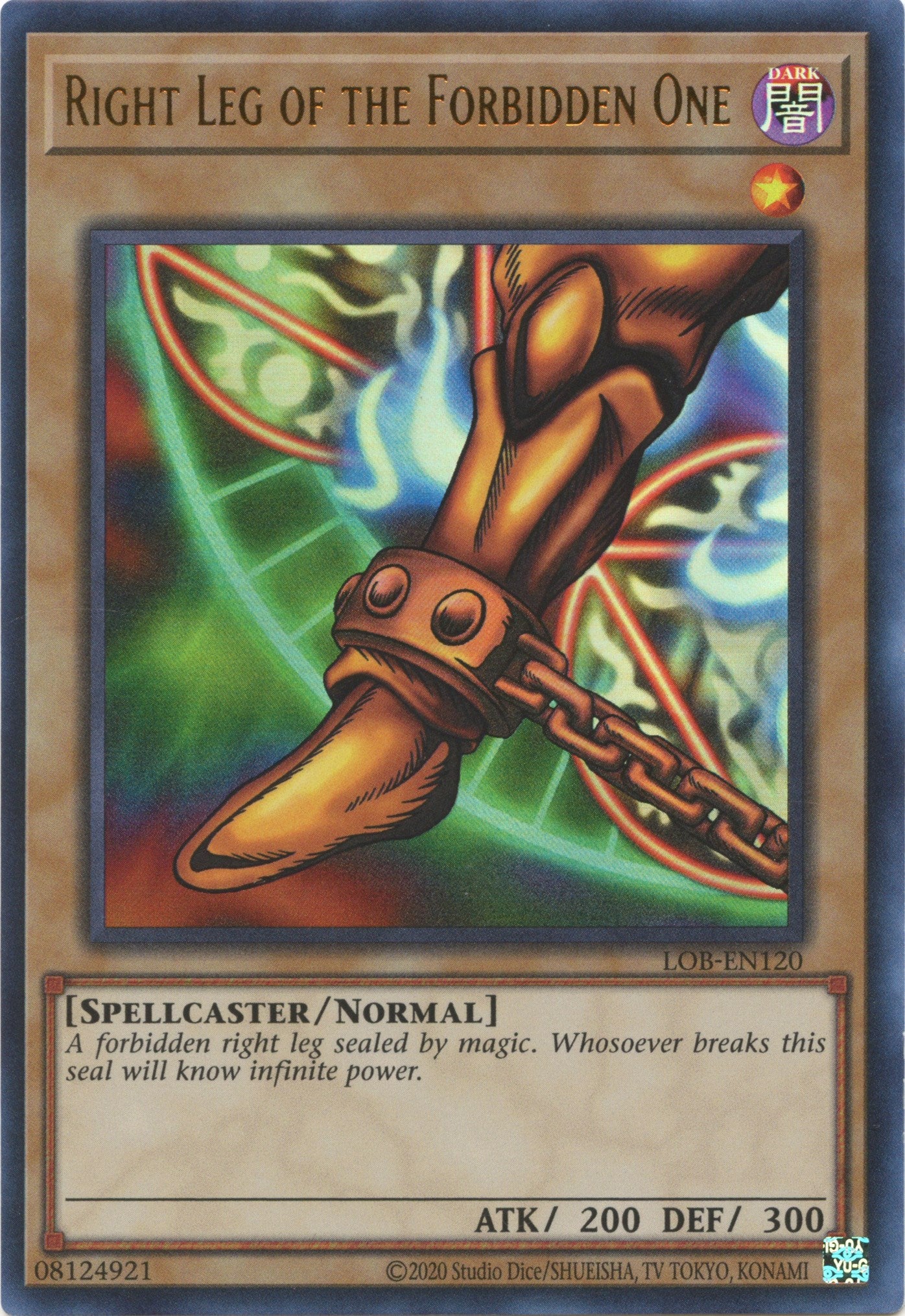 Right Leg of the Forbidden One (25th Anniversary) [LOB-EN120] Ultra Rare | Clutch Gaming