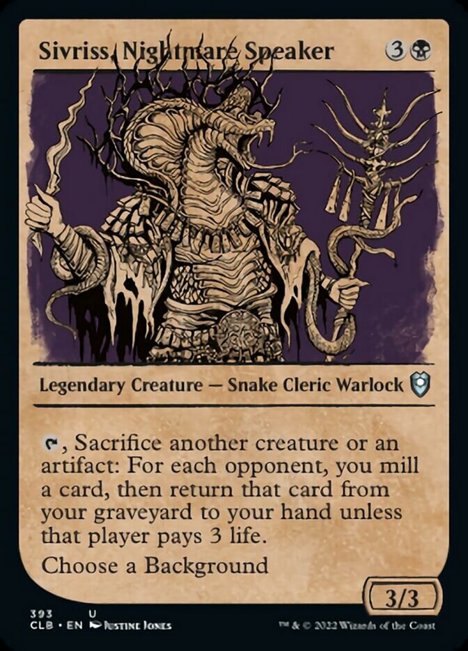 Sivriss, Nightmare Speaker (Showcase) [Commander Legends: Battle for Baldur's Gate] | Clutch Gaming