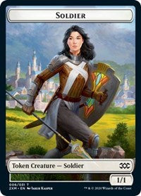 Soldier // Squirrel Double-Sided Token [Double Masters Tokens] | Clutch Gaming