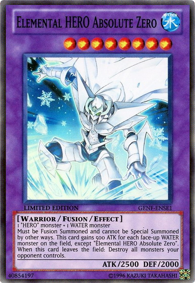 Elemental Hero Absolute Zero [GENF-ENSE1] Super Rare | Clutch Gaming