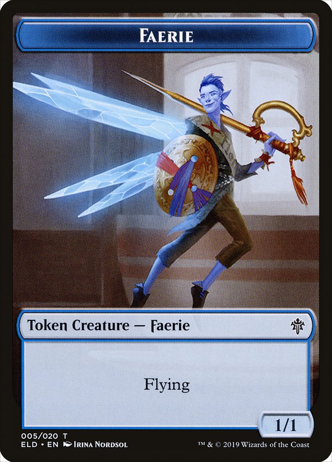 Faerie Token [Throne of Eldraine Tokens] | Clutch Gaming