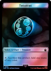 Dalek // Treasure (0063) Double-Sided Token (Surge Foil) [Doctor Who Tokens] | Clutch Gaming