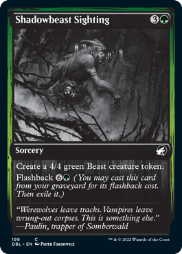 Shadowbeast Sighting [Innistrad: Double Feature] | Clutch Gaming