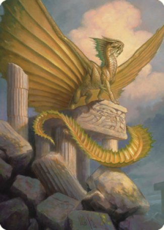 Ancient Gold Dragon Art Card (05) [Commander Legends: Battle for Baldur's Gate Art Series] | Clutch Gaming