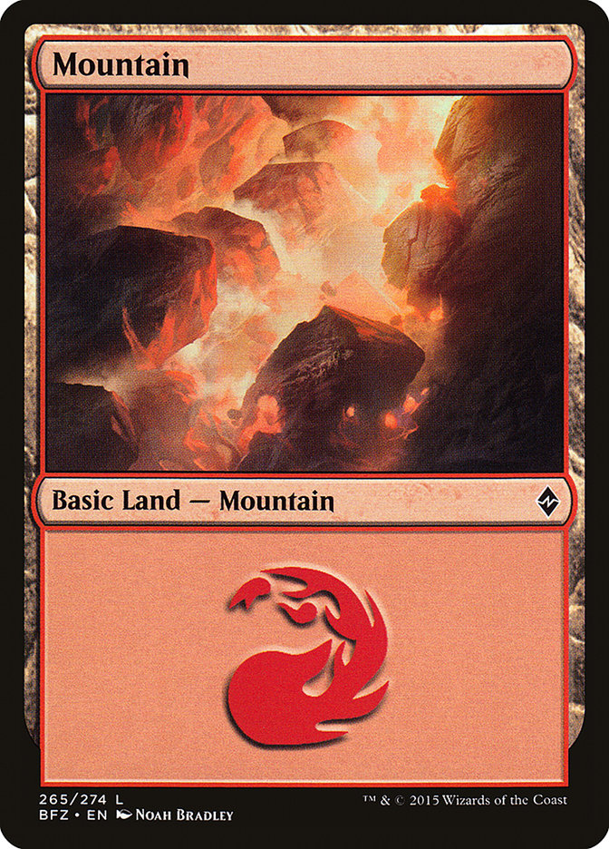 Mountain (265a) [Battle for Zendikar] | Clutch Gaming