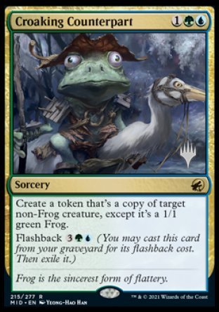 Croaking Counterpart (Promo Pack) [Innistrad: Midnight Hunt Promos] | Clutch Gaming