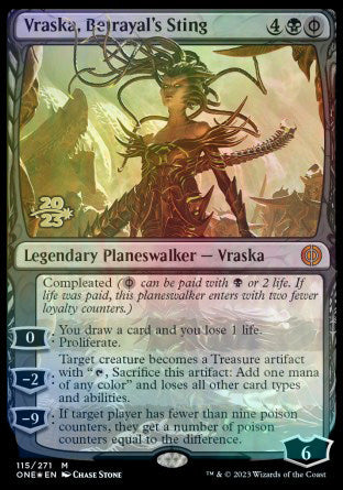 Vraska, Betrayal's Sting [Phyrexia: All Will Be One Prerelease Promos] | Clutch Gaming