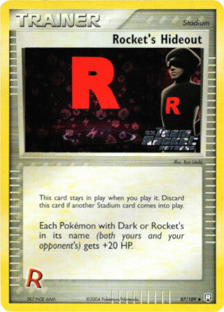 Rocket's Hideout (87/109) (Stamped) [EX: Team Rocket Returns] | Clutch Gaming