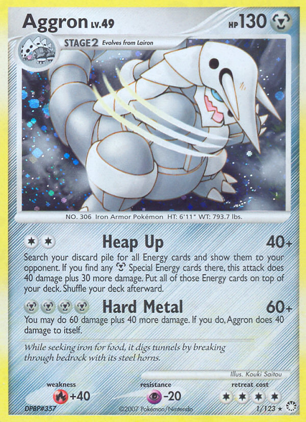 Aggron (1/123) [Diamond & Pearl: Mysterious Treasures] | Clutch Gaming