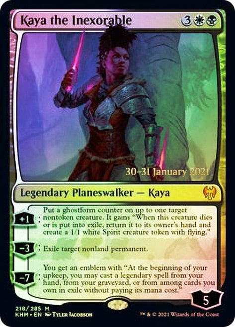 Kaya the Inexorable [Kaldheim Prerelease Promos] | Clutch Gaming