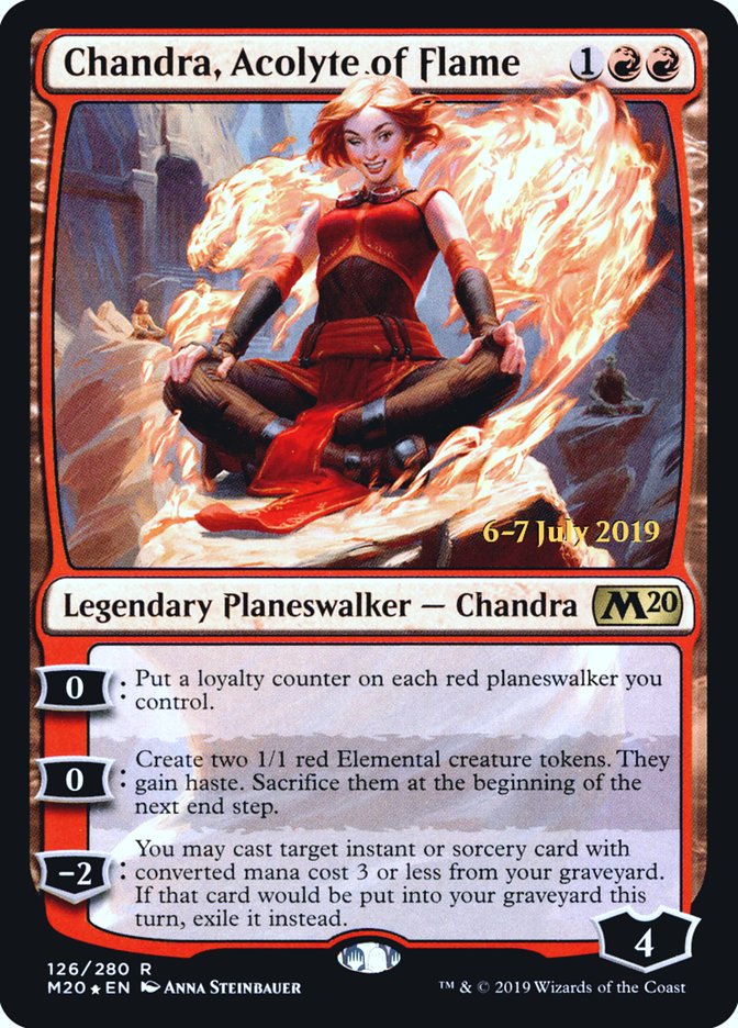 Chandra, Acolyte of Flame [Core Set 2020 Prerelease Promos] | Clutch Gaming