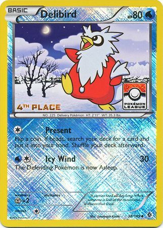 Delibird (38/149) (League Promo 4th Place) [Black & White: Boundaries Crossed] | Clutch Gaming