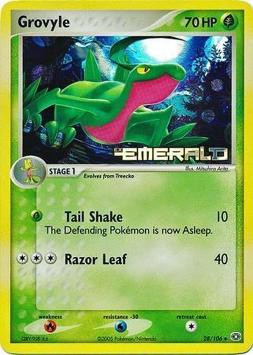 Grovyle (28/106) (Stamped) [EX: Emerald] | Clutch Gaming