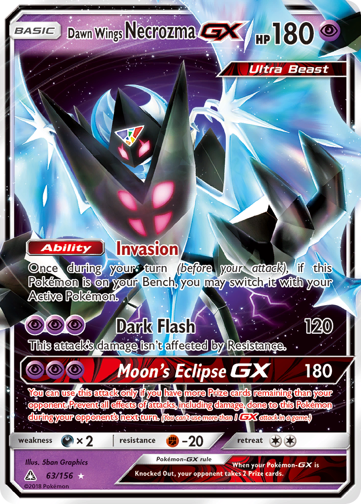 Dawn Wings Necrozma GX (63/156) [Sun & Moon: Ultra Prism] | Clutch Gaming