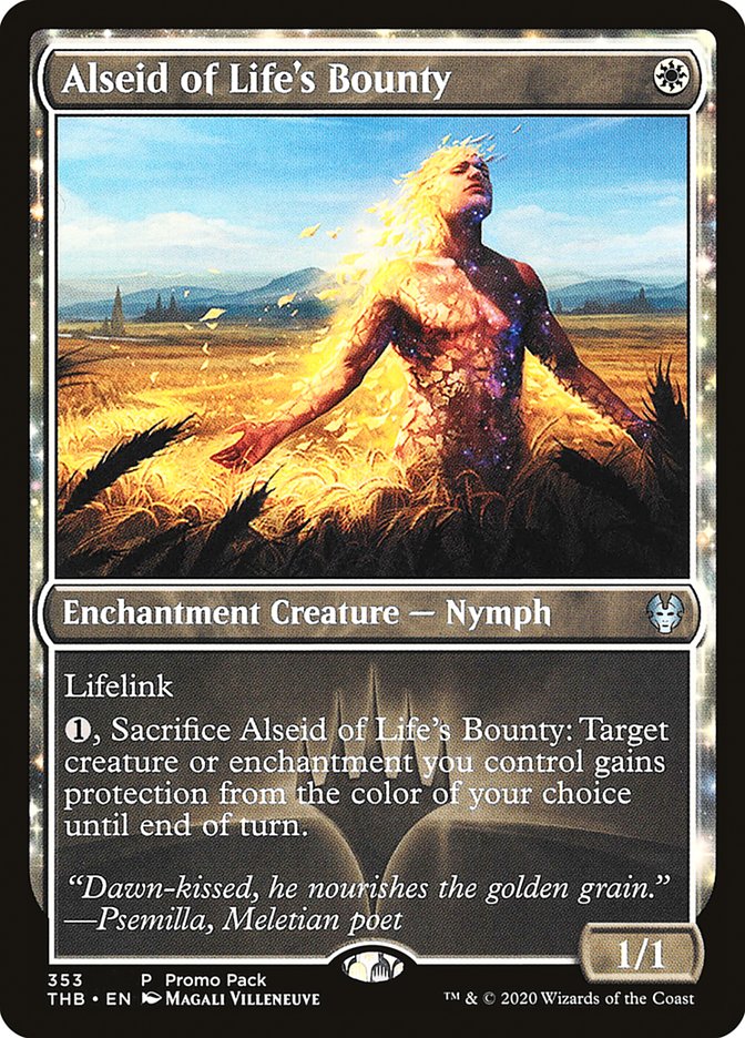 Alseid of Life's Bounty (Promo Pack) [Theros Beyond Death Promos] | Clutch Gaming