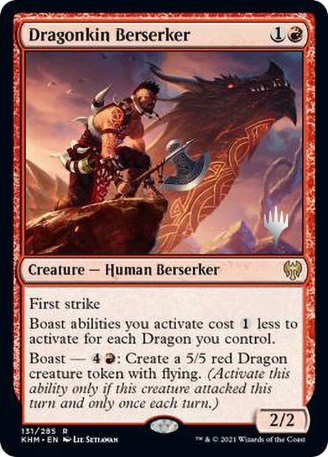 Dragonkin Berserker (Promo Pack) [Kaldheim Promos] | Clutch Gaming