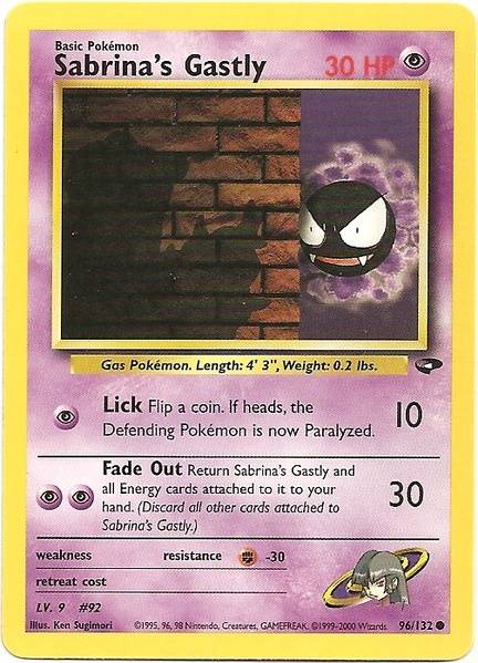 Sabrina's Gastly (96/132) [Gym Challenge Unlimited] | Clutch Gaming