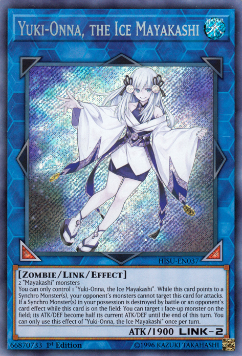 Yuki-Onna, the Ice Mayakashi [HISU-EN037] Secret Rare | Clutch Gaming