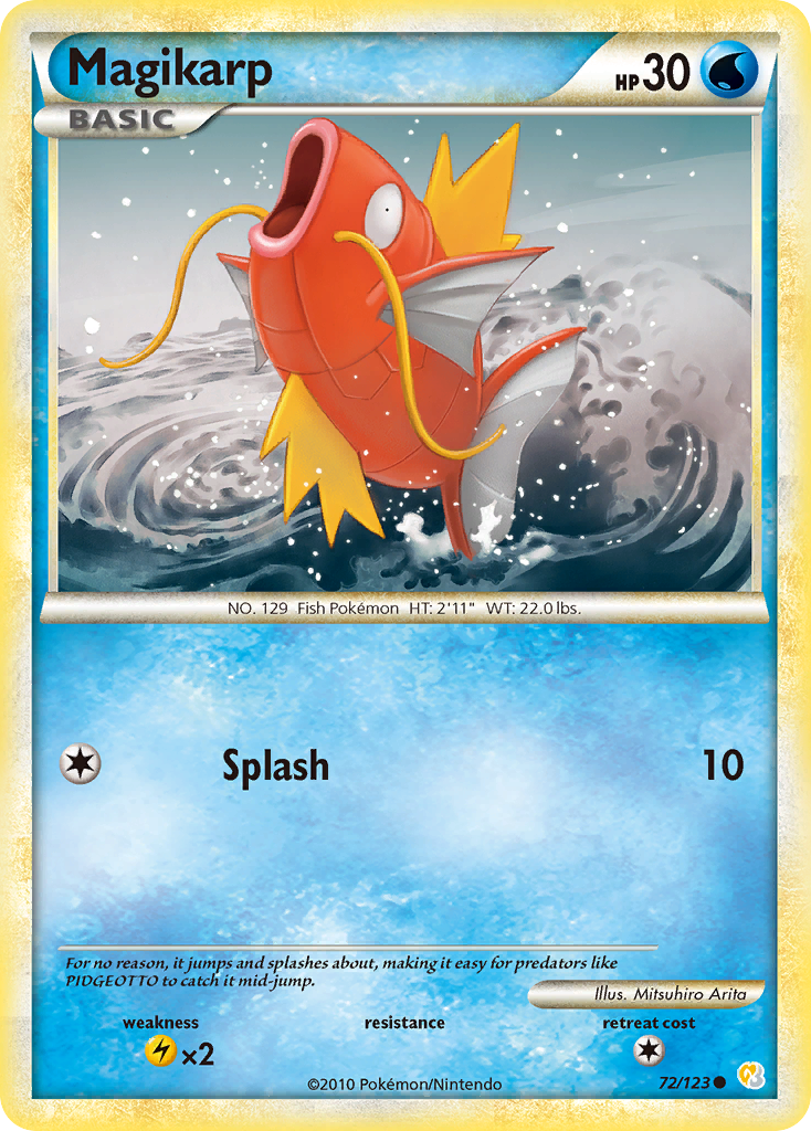 Magikarp (72/123) [HeartGold & SoulSilver: Base Set] | Clutch Gaming