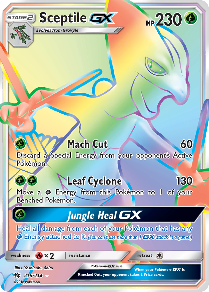 Sceptile GX (216/214) [Sun & Moon: Lost Thunder] | Clutch Gaming