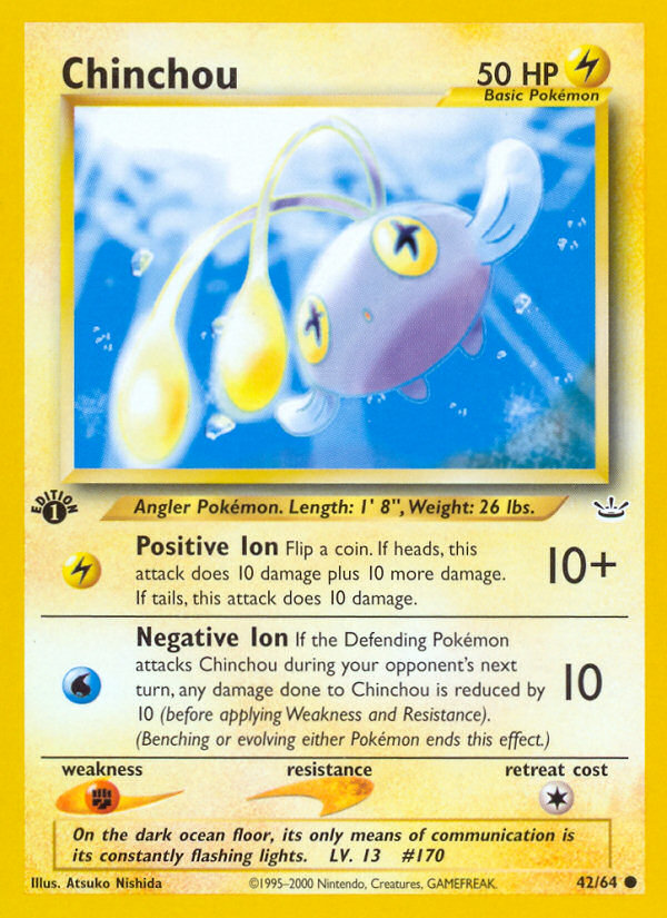 Chinchou (42/64) [Neo Revelation 1st Edition] | Clutch Gaming