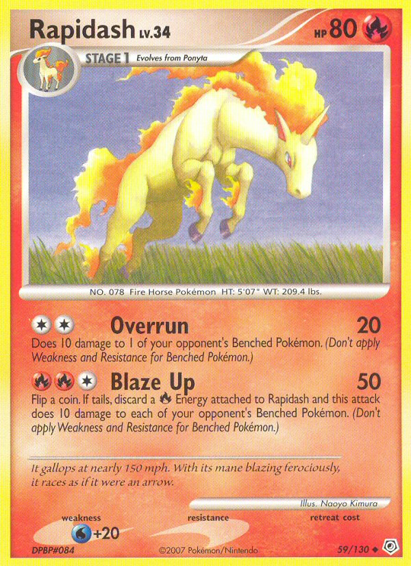 Rapidash (59/130) [Diamond & Pearl: Base Set] | Clutch Gaming