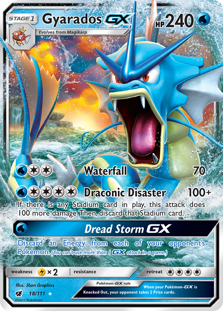 Gyarados GX (18/111) [Sun & Moon: Crimson Invasion] | Clutch Gaming