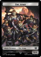 Orc Army (0018) // Food (0023) Double-Sided Token (Surge Foil) [The Lord of the Rings: Tales of Middle-Earth Tokens] | Clutch Gaming